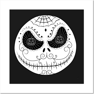 Cartoon Mexican Skull Sugar Posters and Art